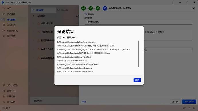 执行预览