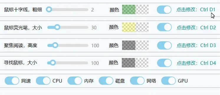 鼠标十字线